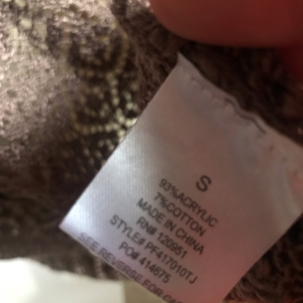 Bronze Lace Cardigan Size Small - Picture 7 of 8